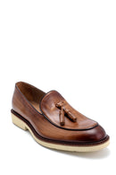 Men's Leather Tassel Detailed Loafer | Derimod