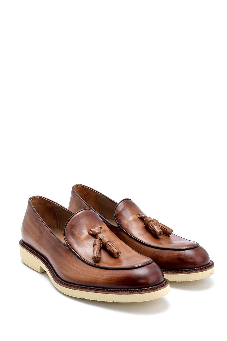 Men's Leather Tassel Detailed Loafer