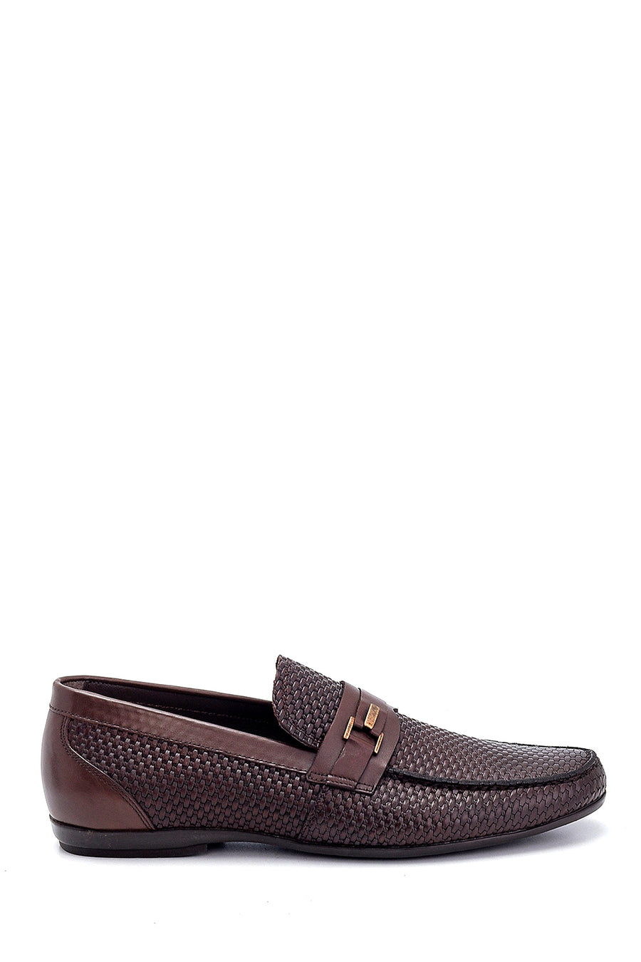 Men's Leather Print Detailed Loafer 21SFD636126 | Derimod