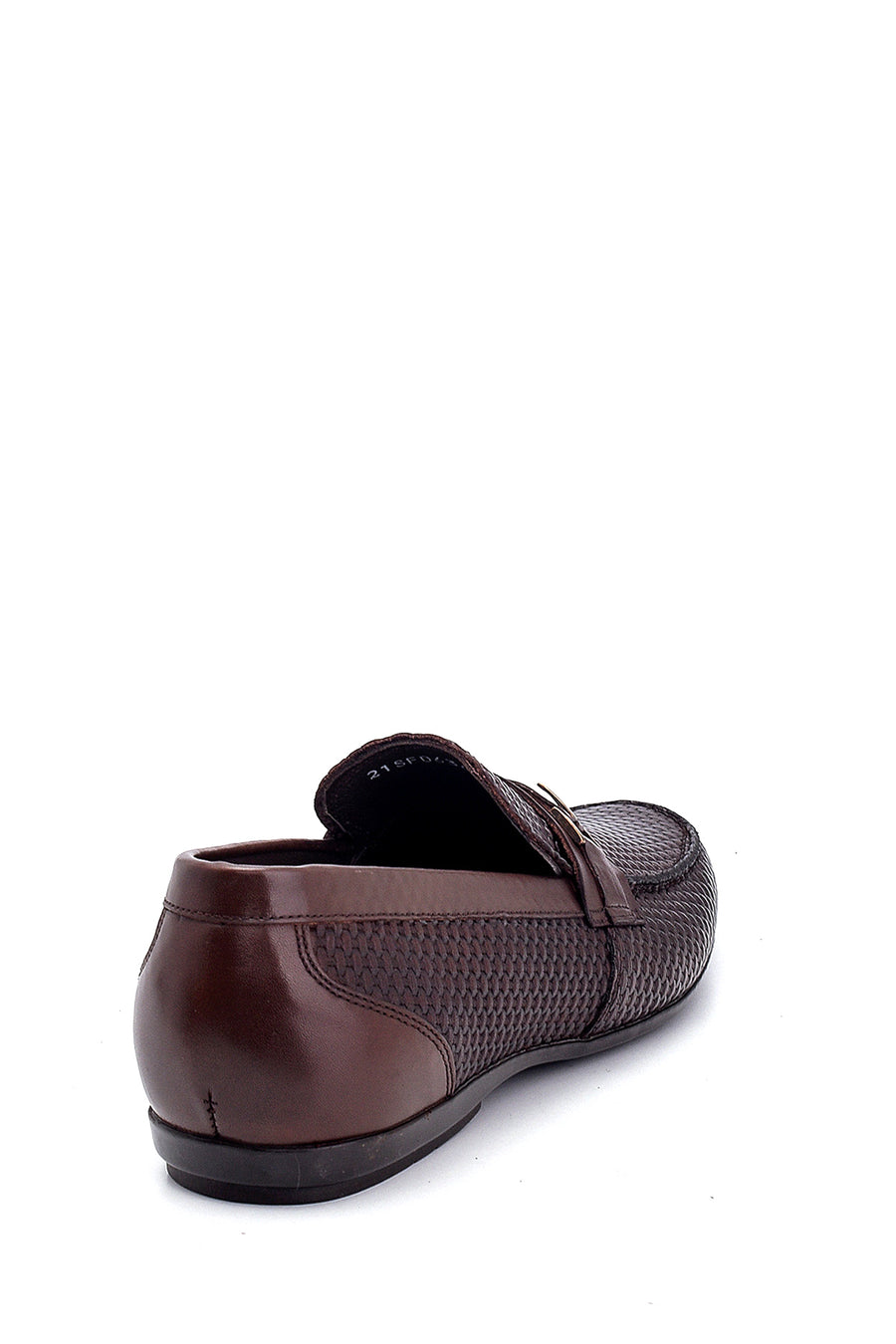Men's Leather Print Detailed Loafer