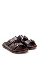 Men's Leather Slippers | Derimod