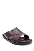 Men's Leather Slippers | Derimod