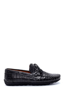 Men's Leather Crocodile Patterned Loafer | Derimod