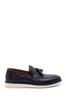 Men's Leather Printed Casual Loafer | Derimod