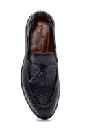 Men's Leather Printed Casual Loafer | Derimod