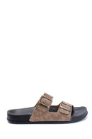 Men's Comfort Leather Slippers | Derimod