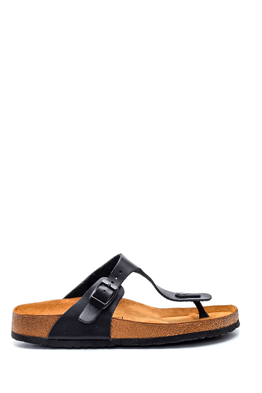 Men's Leather Slippers 21SFD665218 | Derimod
