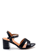 Women's Crocodile Patterned Sandals | Derimod
