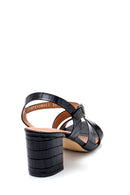 Women's Crocodile Patterned Sandals | Derimod