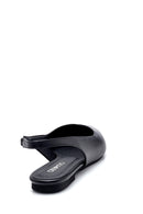 Women's Black Open Back Daily Ballet Flats | Derimod