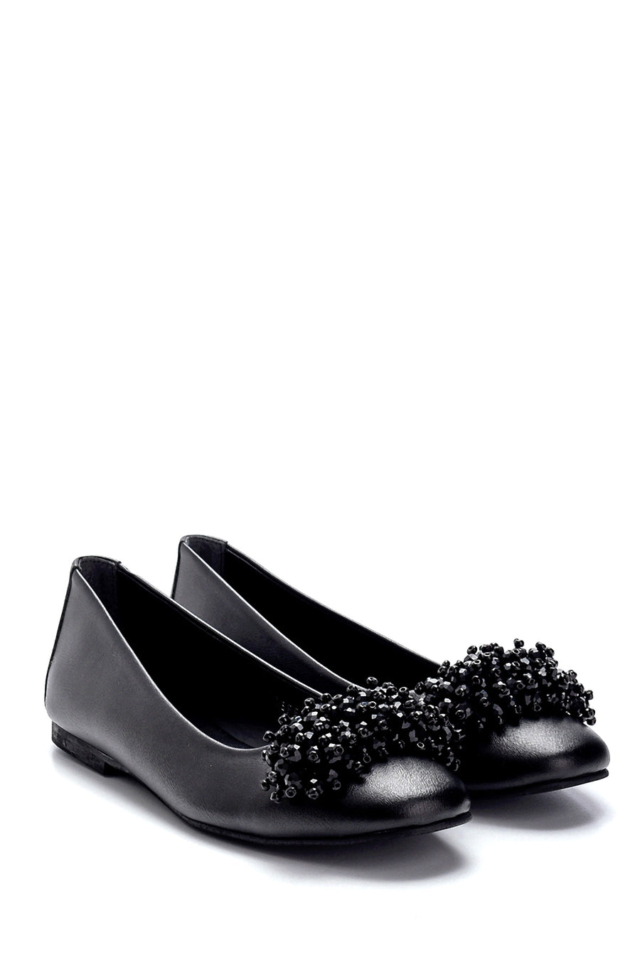Women's Beaded Detailed Ballerinas