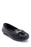 Women's Crocodile Patterned Tassel Loafer | Derimod