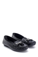 Women's Crocodile Patterned Tassel Loafer | Derimod