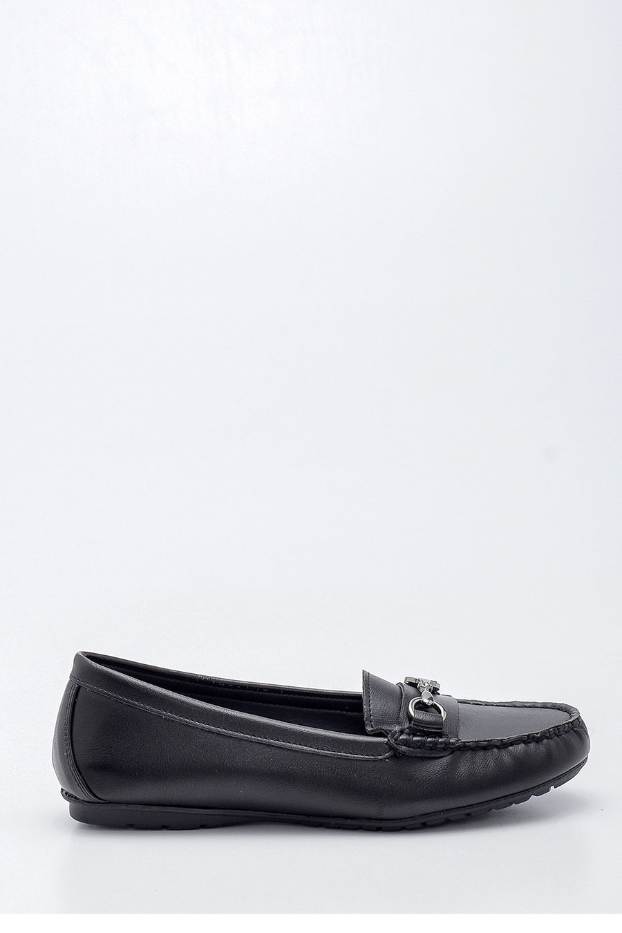 Kadın Siyah Tokalı Casual Loafer 21SFE402918 | Derimod