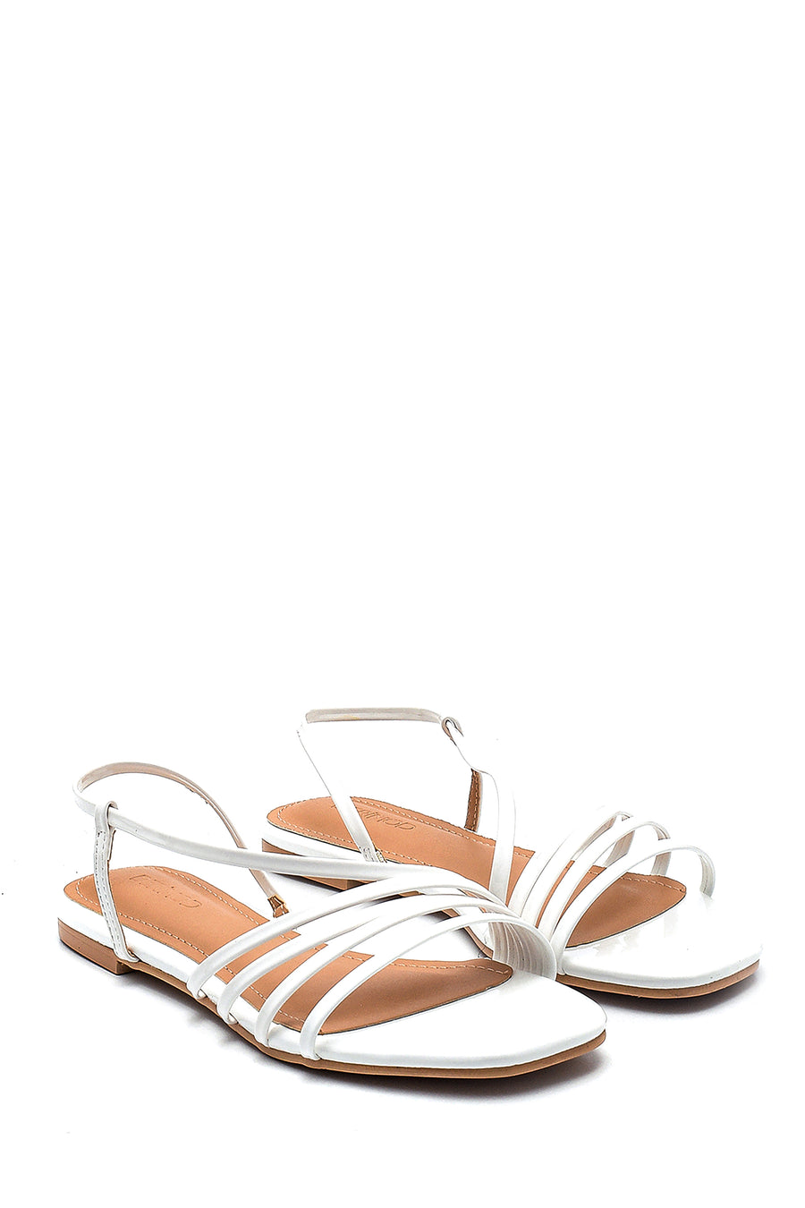 Kadın Beyaz Rugan Sandalet