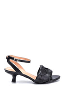 Women's Knitted Detailed Heeled Sandals | Derimod