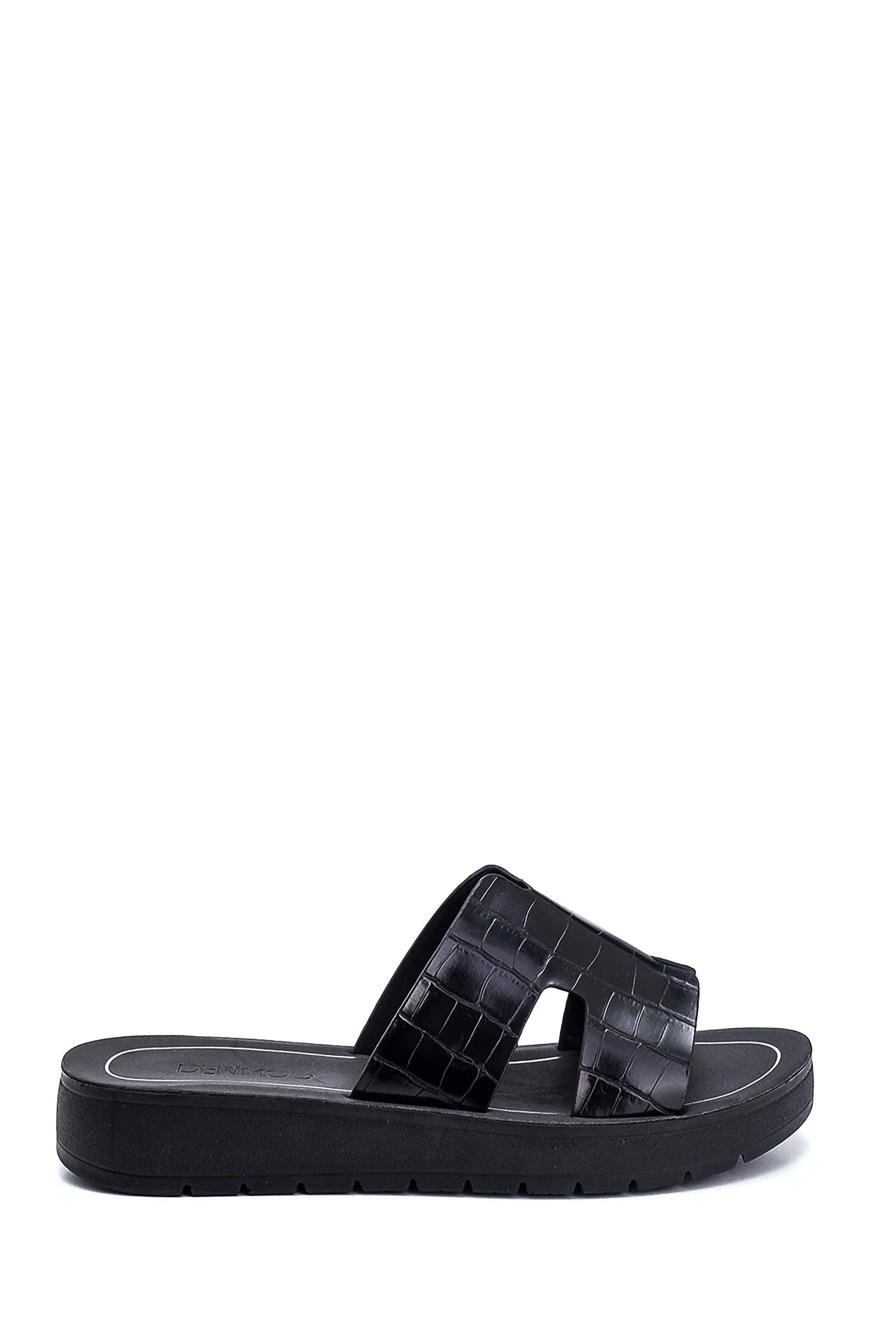 Women's Casual Crocodile Patterned Slippers 21SFE4604E3 | Derimod