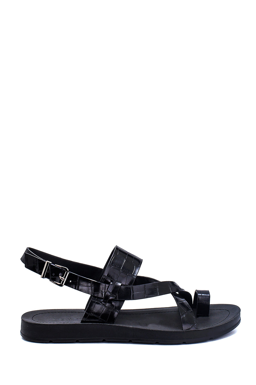Women's Crocodile Printed Casual Sandals 21SFE4609E3 | Derimod