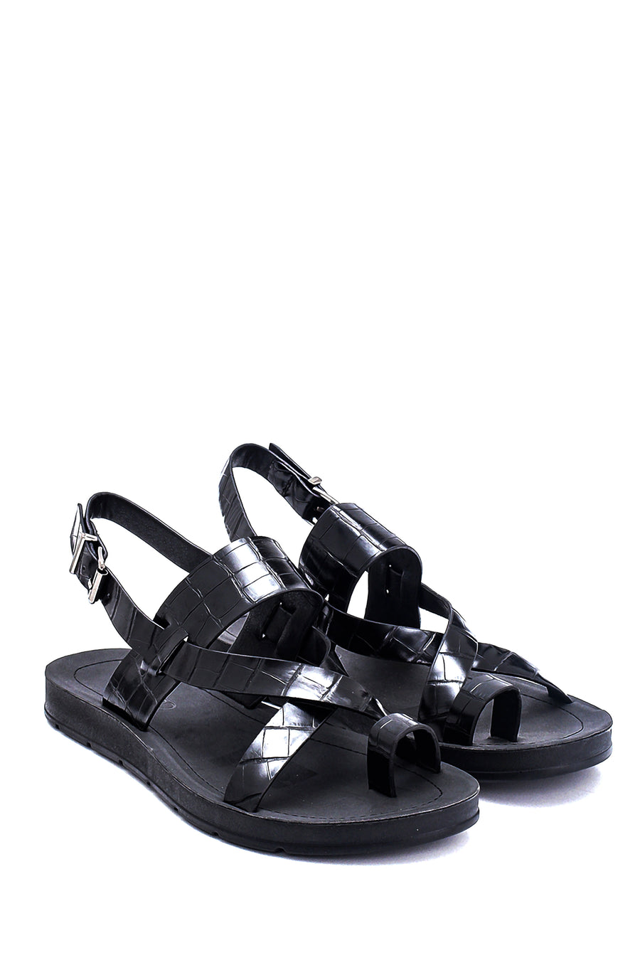 Women's Crocodile Printed Casual Sandals