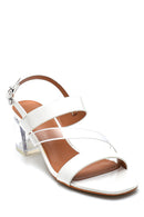 Women's Casual Transparent Heeled Sandals | Derimod