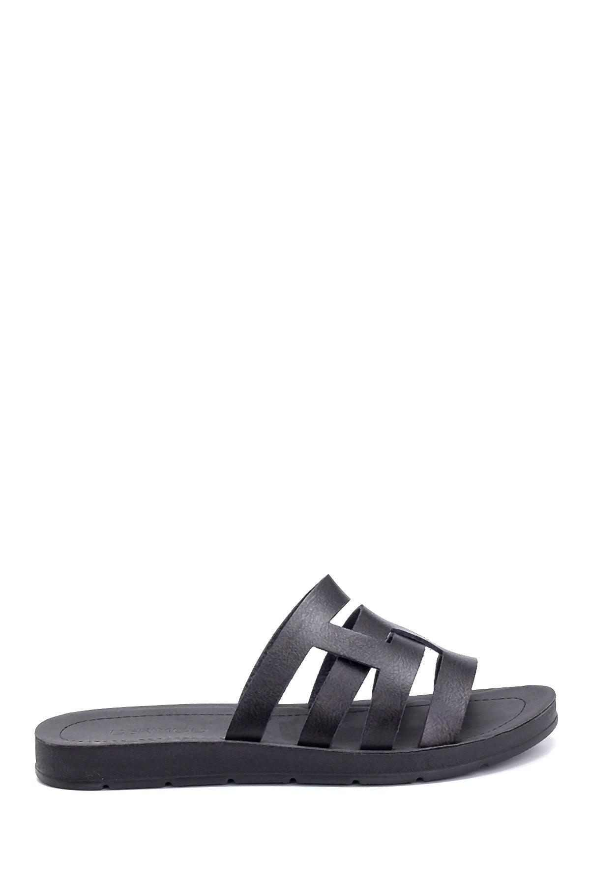 Women's Black Casual Flat Slippers 21SFE462618 | Derimod