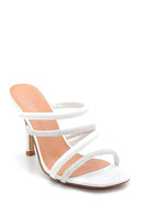 Women's Stone Detailed Heeled Slippers | Derimod