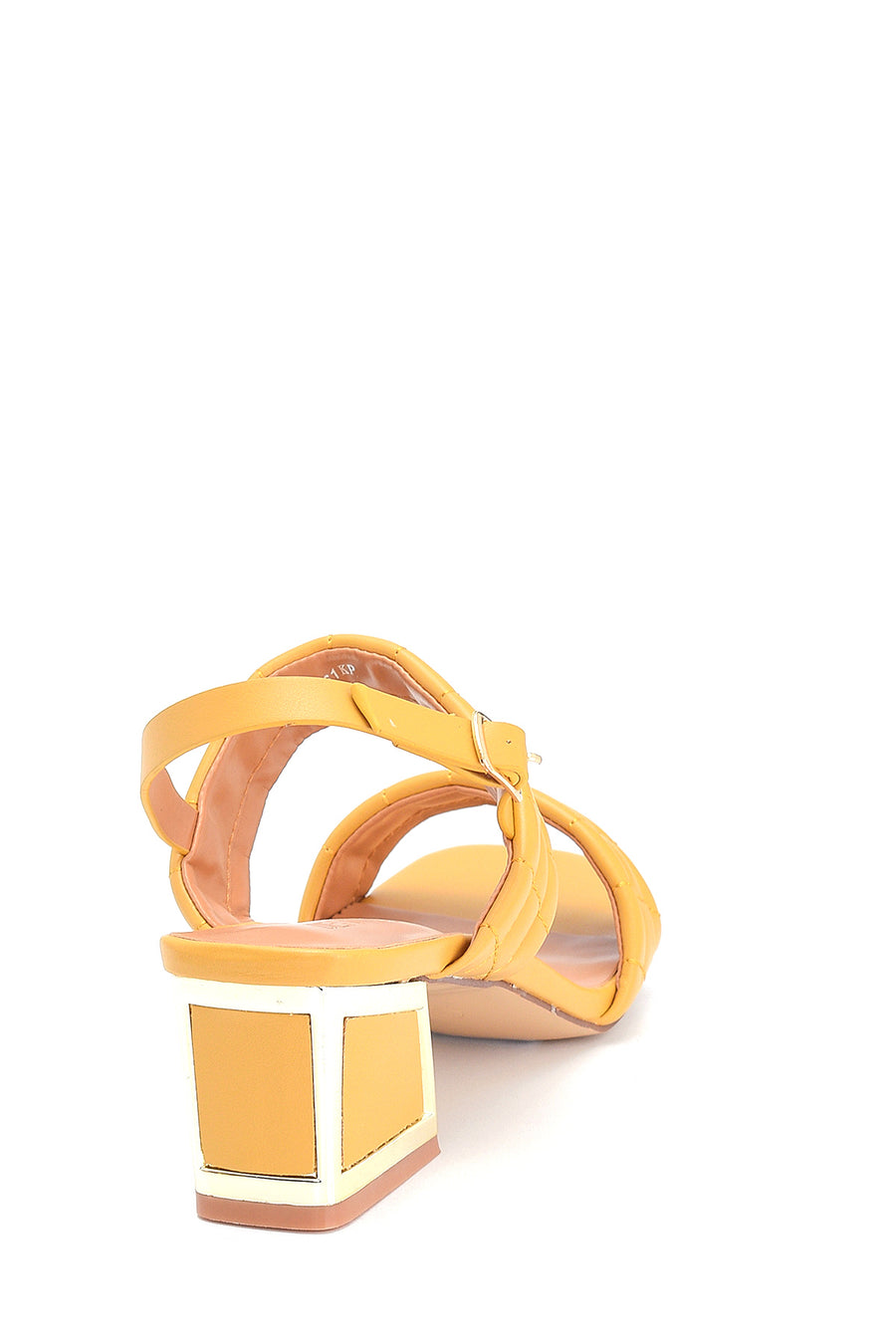 Women's Thick Heeled Quilted Sandals