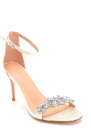 Women's Heeled Stone Detailed Sandals | Derimod
