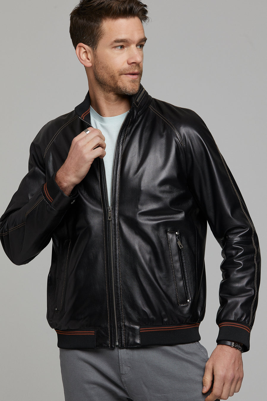 Costa Men's Leather Jacket