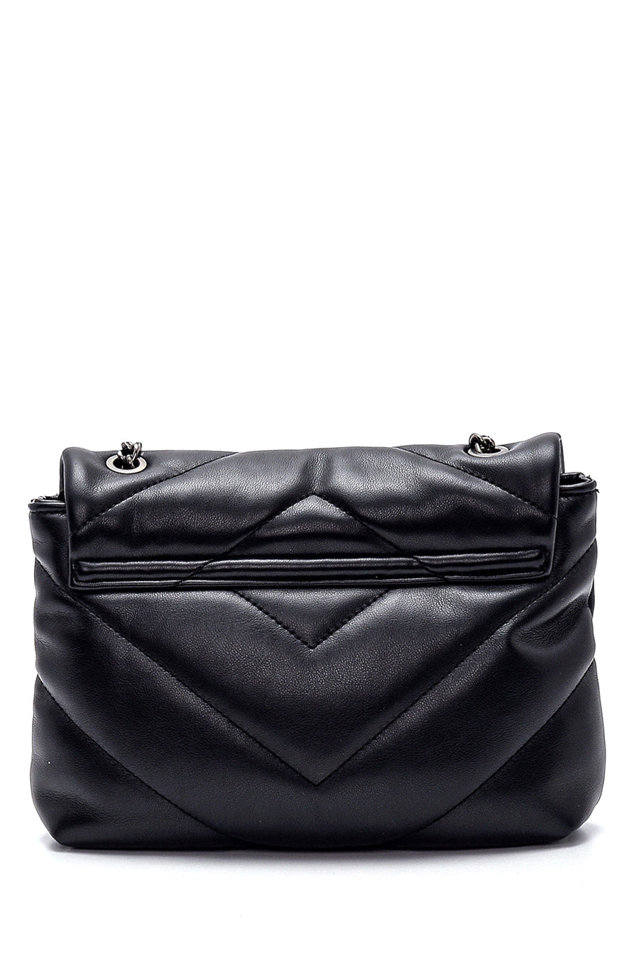 Women's Black Quilted Shoulder Bag