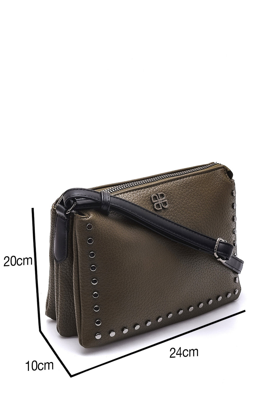 Women's Metal Detailed Crossbody Bag