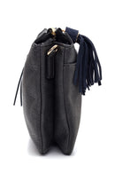 Women's Suede Detailed Crossbody Bag | Derimod