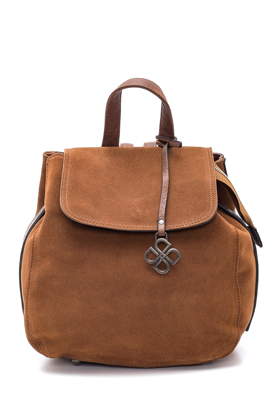 Women's Tan Suede Backpack 21WBD255510 | Derimod