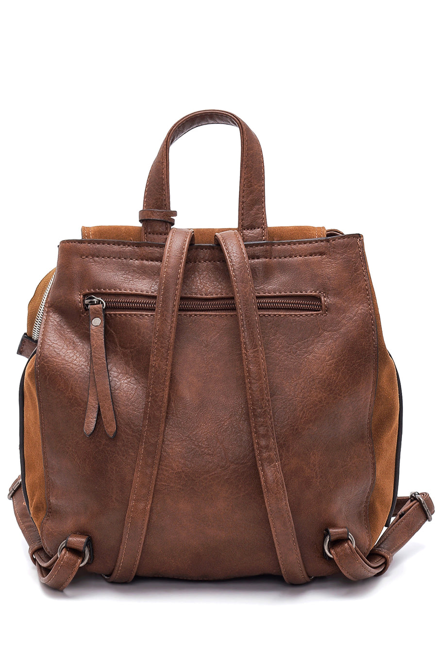 Women's Tan Suede Backpack