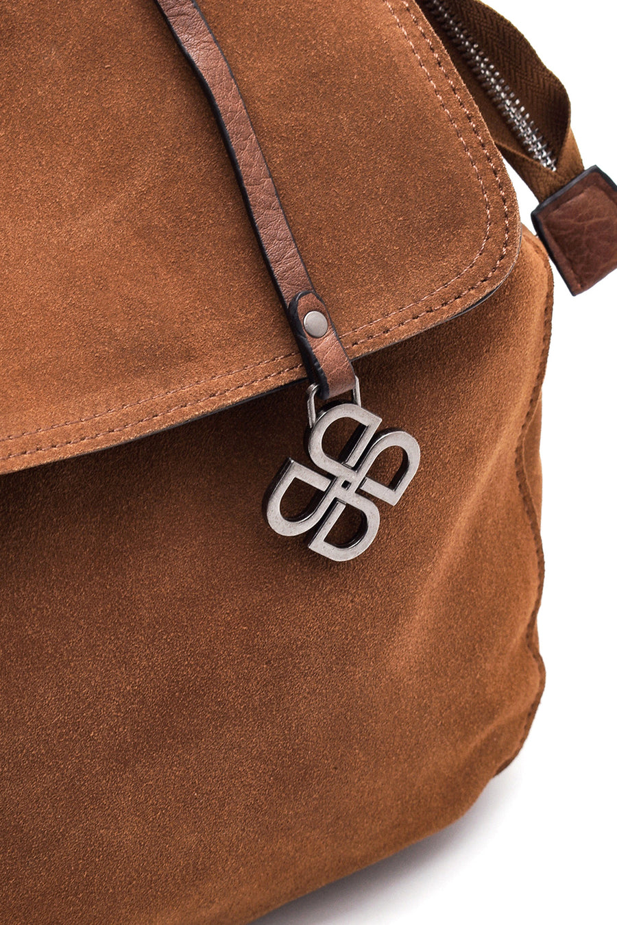 Women's Tan Suede Backpack