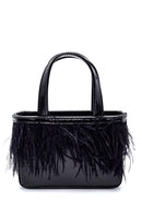 Women's Feathered Snake Patterned Derimod X Whenever Company Mini Hand Bag | Derimod