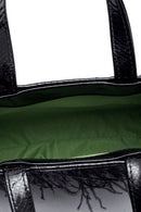 Women's Feathered Snake Patterned Derimod X Whenever Company Mini Hand Bag | Derimod