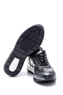 Women's Leather Zipper Detailed Sneaker | Derimod