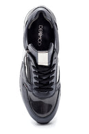 Women's Leather Zipper Detailed Sneaker | Derimod