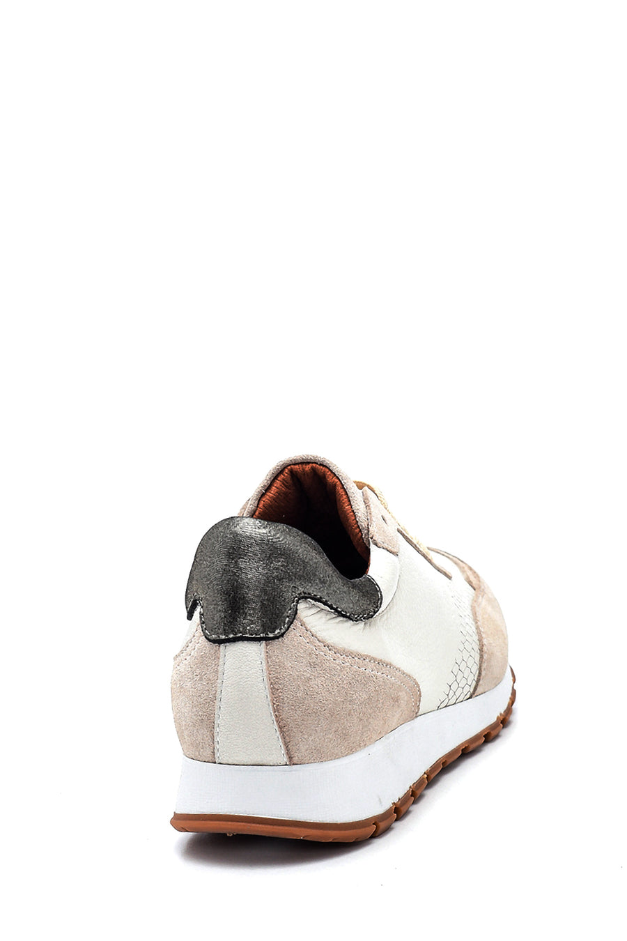 Kadın Deri Desenli Sneaker