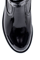 Women's Buckle Detailed Patent Leather Boots | Derimod