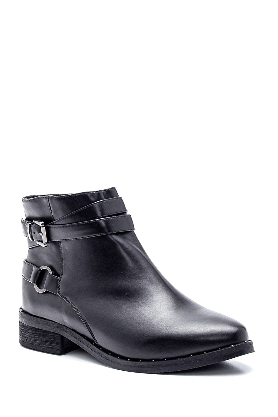 Women's Buckle Detailed Boots