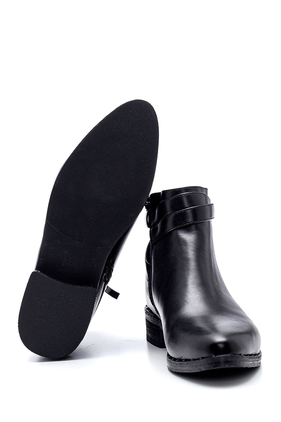 Women's Buckle Detailed Boots