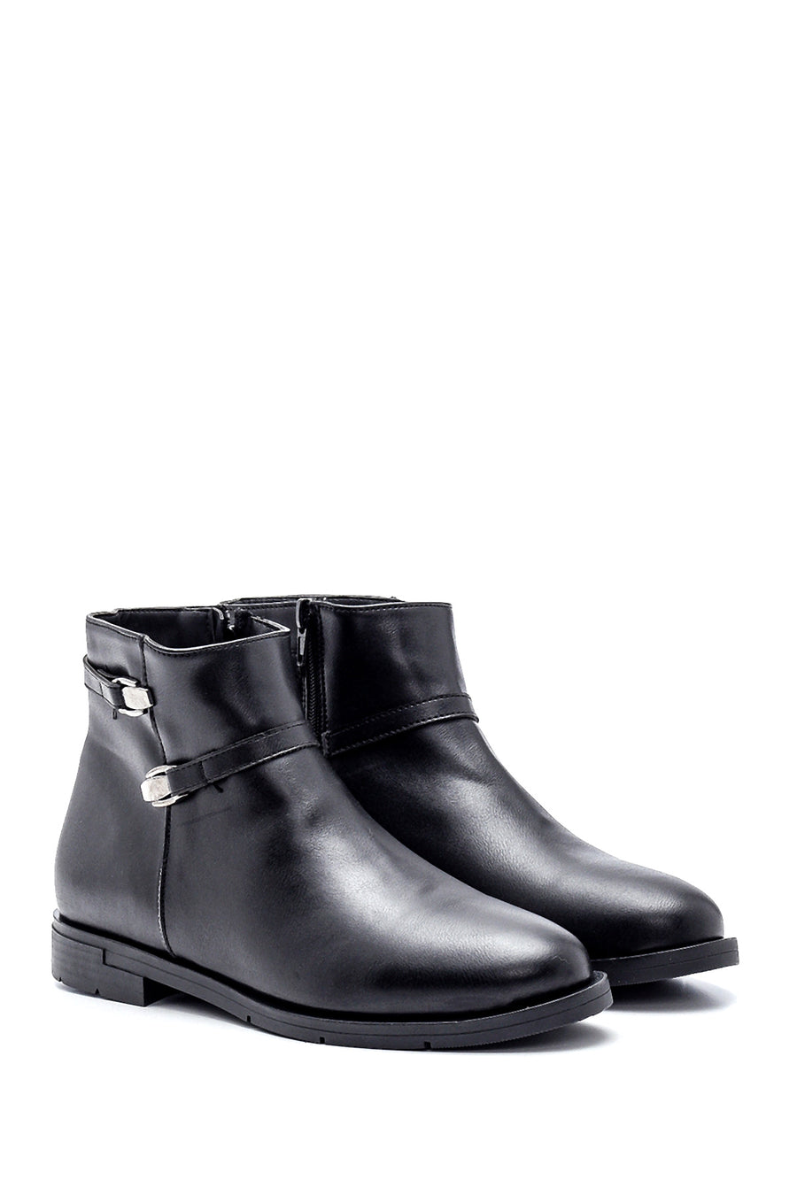 Women's Buckle Detailed Boots