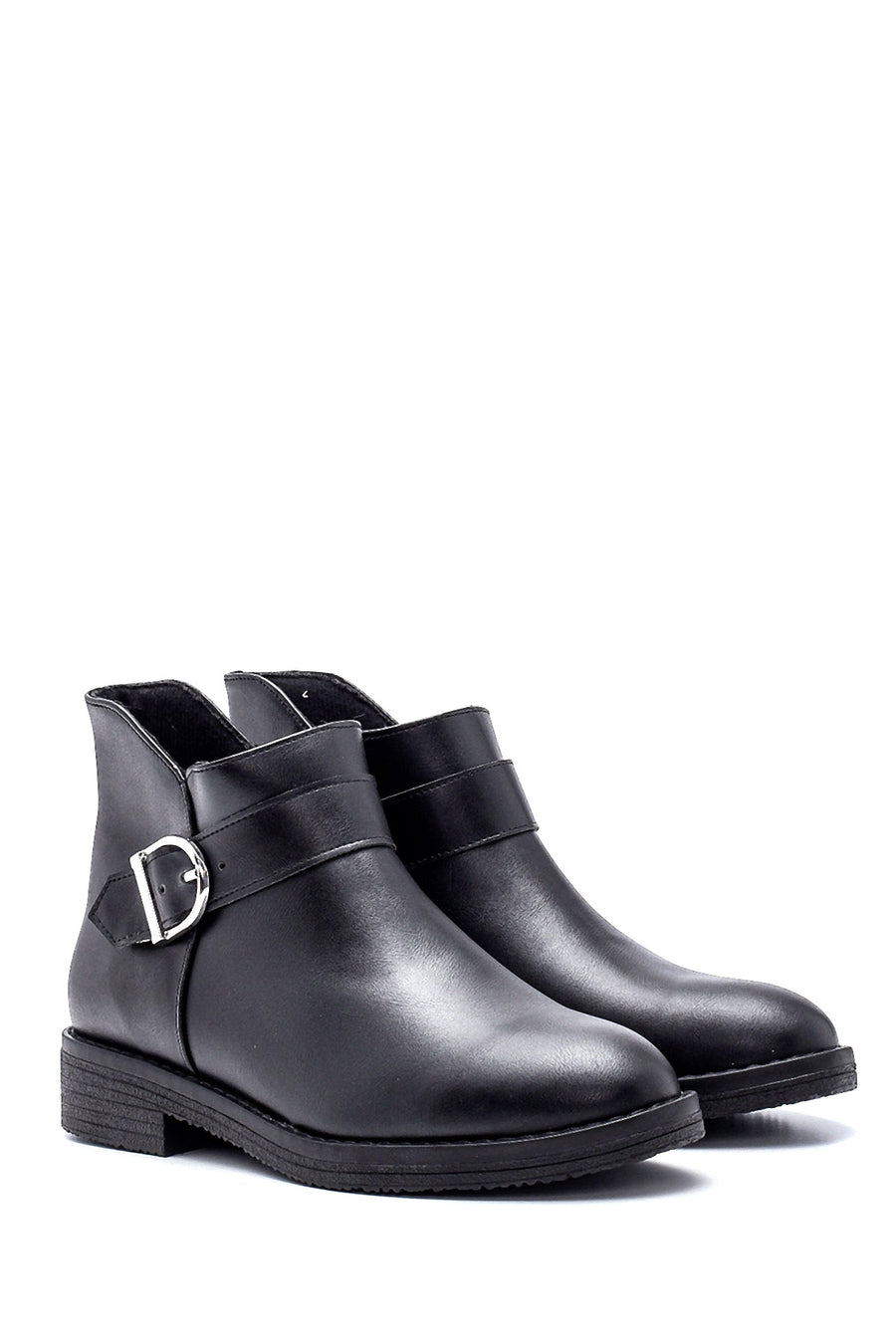 Women's Buckle Detailed Boots