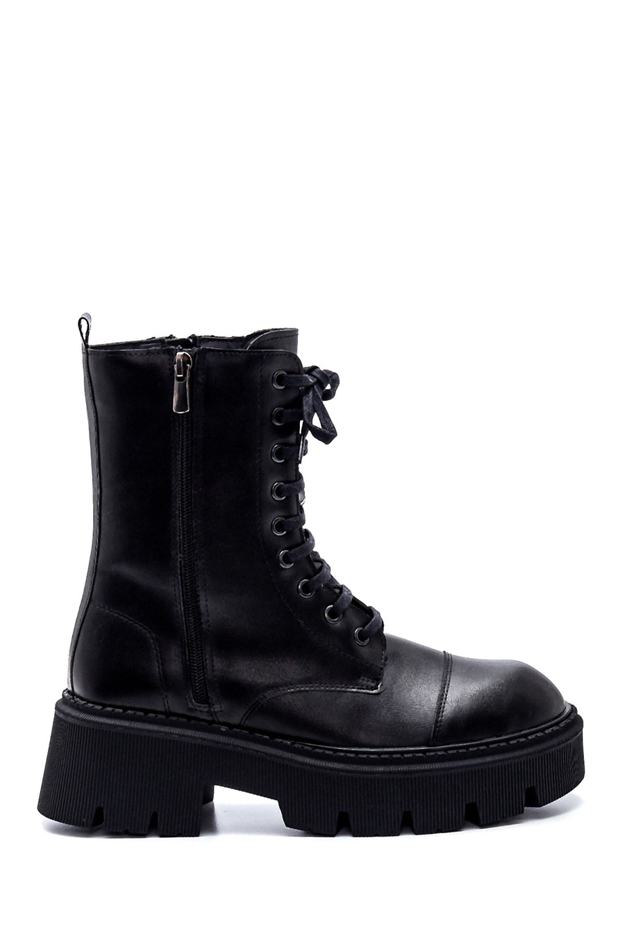 Women's Zippered Thick Soled Boots 21WFE405318 | Derimod