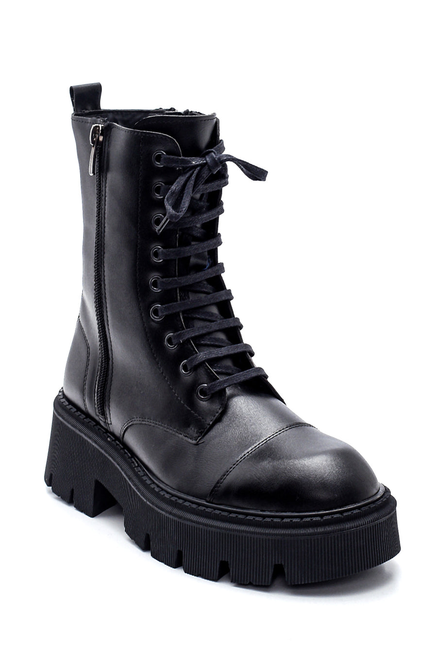 Women's Zippered Thick Soled Boots