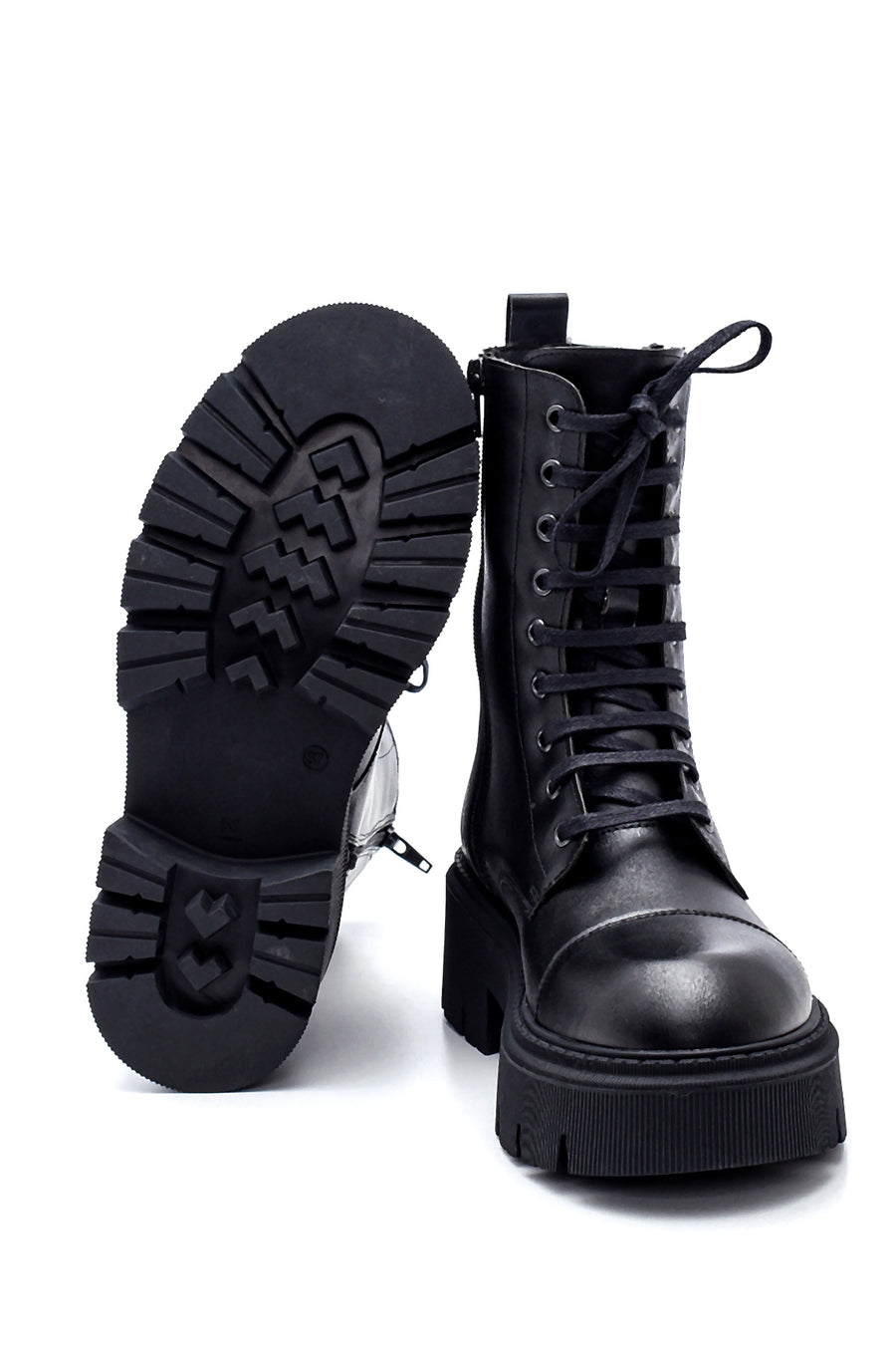 Women's Zippered Thick Soled Boots