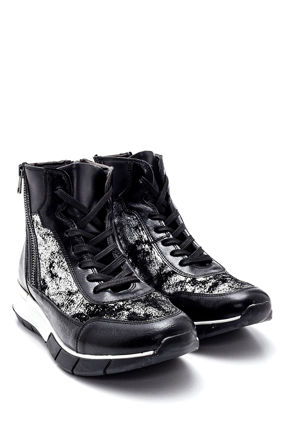 Women's Zipper Detailed Sneaker Boots