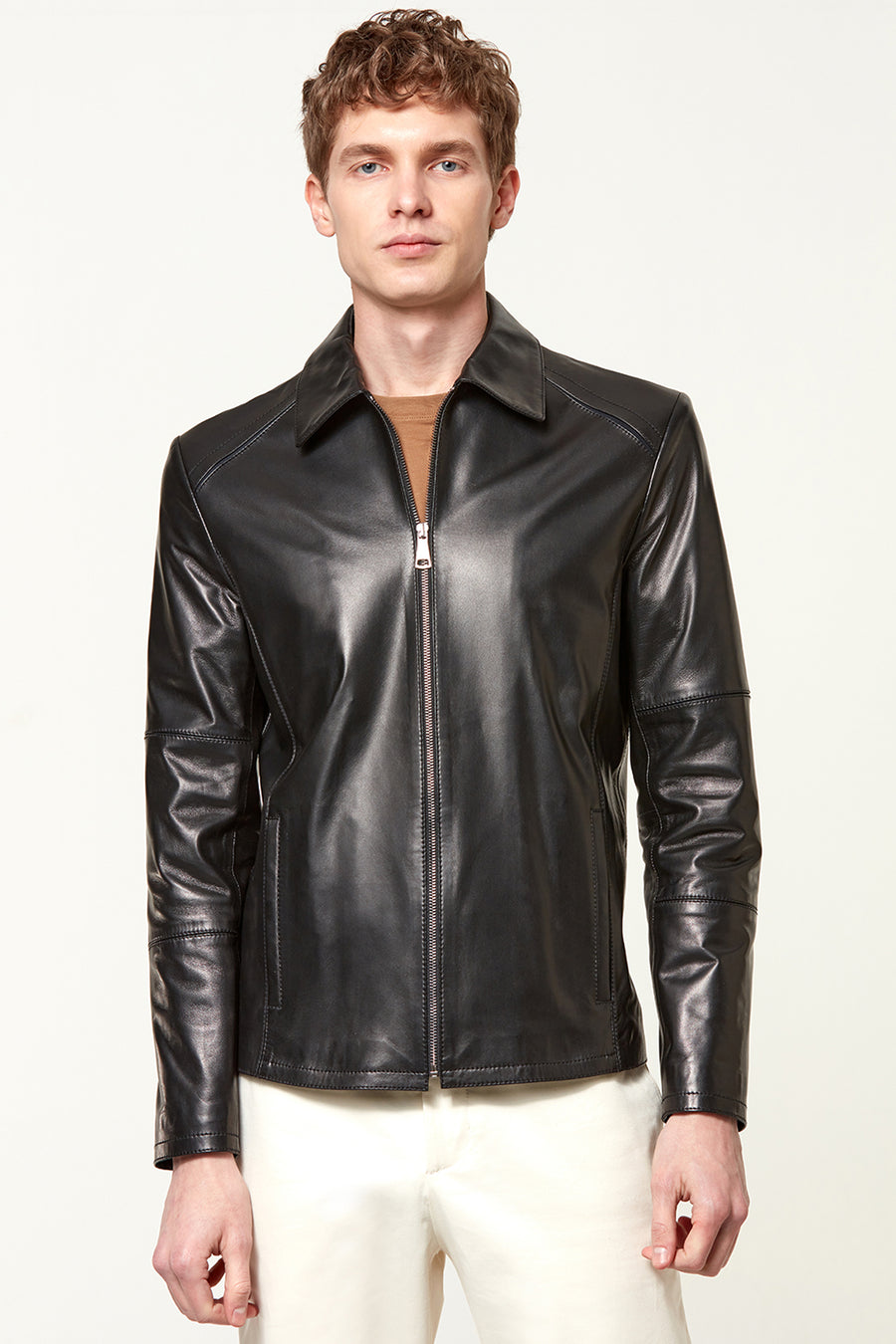 Salah Men's Leather Jacket